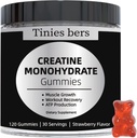 Creatina Monoidrato Gummies per uomini e donne 5g, Zucchero Free Chewable Creatina per guadagno e resistenza del muscolo, ATP Energy, Recupero del muscolo, Salute del cervello, Gluten Free, Non-GMO, 99% assorbito, 30 Servings