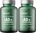 NAD+ & Resveratrolo Supplemento, 240 Softgels NAD+ Boosting Supplemento per Max Absorption per la difesa dell'invecchiamento cellulare di sostegno