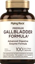 Piping Rock Gallbladder Supplemento | 100 capsule | Advanced Digestive Enzyme Formula completa per uomini e donne | Non-GMO & Gluten Free