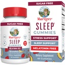 MaryRuth Organics Sleep Gummies | Sugar Free | NO Melatonin | L Theanine | Lemon Balm Leaf | Chamomile | Vitamina B6 | Relax & Sleep Support | Stress Relief | Vegan | Gluten Free | 60 Count