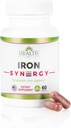 Salute come esso dovrebbe essere Iron Syn3rgy supplemento | capsule formulate medici con ferro, rame, radice di barbabietola, vitamina C | 60 capsule