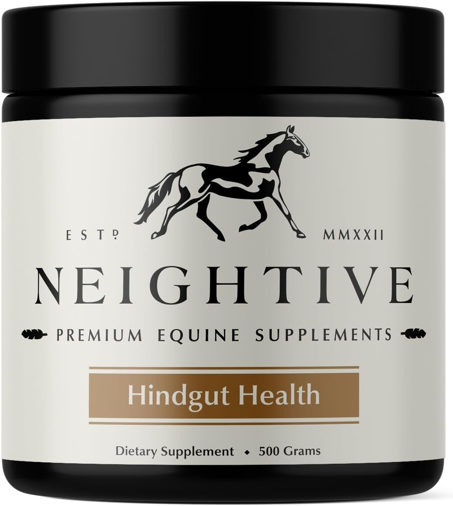 Hindgut Salute Supplemento da Neightive - Ridurre Ulcers - Alleviare problemi di Colic, Diarrea e Performance in Cavalli - Migliorare il comportamento, l'appetito e lo strato - Aumentare il peso Gain - Equine Gut Salute