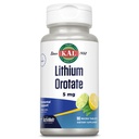 KAL Lithium Orotate ActivMelt 5mg, Lithium chelato per l'assorbimento ottimale e la biodisponibilità, Supporto per l'alimento sano, Lime naturale Flavor, Tabelle di dissolve istantanea, 90 Serve, 90 Micro Tablets