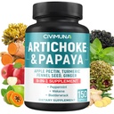 Estratto di carciofo con carciofo, papaya, pectina di mele e altro - 150 capsule - per 5 mesi di fornitura