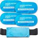 Impermeabile per gel caldo e freddo (4 Pack) per lesioni - Regolabile e flessibile per ginocchio, schiena, spalle, braccia e gambe - riutilizzabile