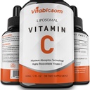Vitamina Liposomica C 2000mg Liquido per adulti, ad alto assorbimento VIT C, massimizzare la vitamina C, sistema immunitario e supporto antiossidante, 60ML (1 bottiglia)