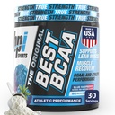 BPI Sports Best BCAA Powder - Supporto per il recupero del muscolo - Aminoacidi a catena ramificata | Blocchi di costruzione di proteine e muscoli - Post Workout Recovery – Idratazione - Blue Raspberry, 30 Serve