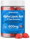 Gummie di acido lipoico alfa - Integratori di neuropatia - Vegan, Senza zucchero, Bassa Calorie 600 mg ALA Supplemento - Pure ALA Alpha Lipoic Acid 600mg per Integratori Alimentari Antiossidanti