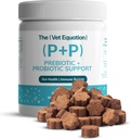Prebiotici & Probiotici per cani – Digestivo & Gut Salute Chews – Natural Duck Flavor, 90 Conte – con Bacillus Subtilis, Vitamina B12 & Folic Acid – Supporta la salute immunitaria e digestiva