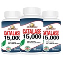 Rise-N-Shine Catalase Supplemento 15.000 - Potente enzima antiossidante per la salute dei capelli - Supplementi per capelli forti - 90 capsule - Confezione di 3 bottiglie Full Size (90-Day Supply)