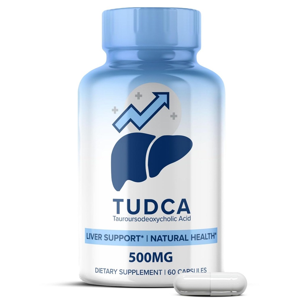 MaxLife Naturals TUDCA Liver Support Supplemento 500mg – 60 capsule acido tauroursodeoxycholic, Nerve Cell Function, Bile Salts Supplement per il supporto del fegato e della vescica, formula di equilibrio digestivo