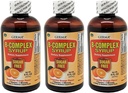Germa B-Complex Syrup. Integratore alimentare. Bone Salute, Crescita e Sviluppo Aiuto. Zucchero Libero. Aroma arancione. 8 once. Confezione da 3