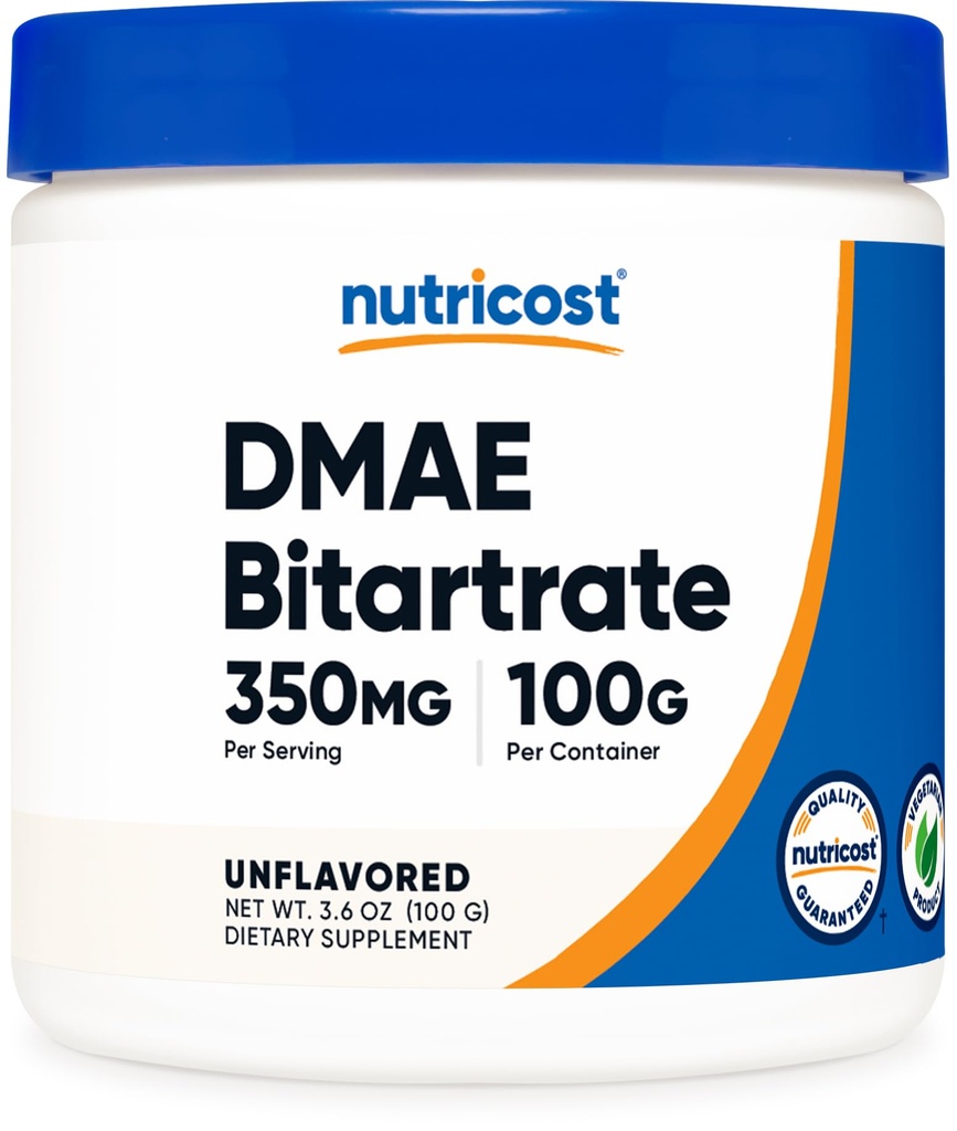 Polvere DMAE-Bitartrate puro Nutricost 100 Grammi
