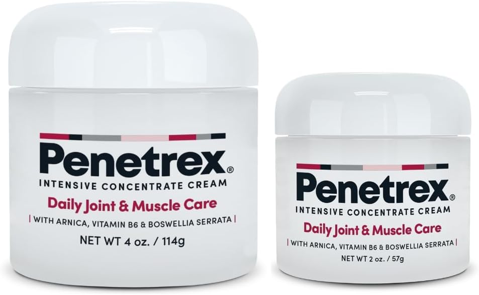 Penetrex Joint & Muscle Therapy Duo - Rilievo rilassante per schiena, collo, mani, piedi e nervi - Rub con Arnica, Vitamina B6 MSM & Boswellia - 2oz, 4oz