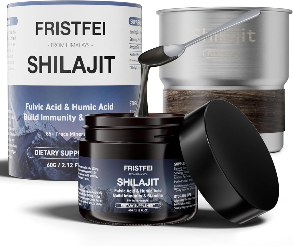 100% puro Shilajit Resina - Organic Himalayan Shilajit per uomini e donne | Ricco di acido Fulvic & 85+ Minerali di Trace | Shilajit Pure Himalayan Organic