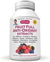 EREW LESSMAN Frutta completa Antiossidante estratti 30 capsule - 14 estratti naturali di frutta e di bacche. Bilberry, mirtillo, semi di uva, melograno, resveratrolo, e altro ancora.
