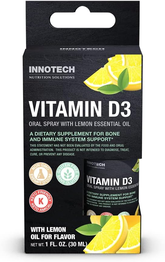 INNOTECH Nutrition: Vitamina D3 Oral Spray, Flavour Limonico - 30 ml