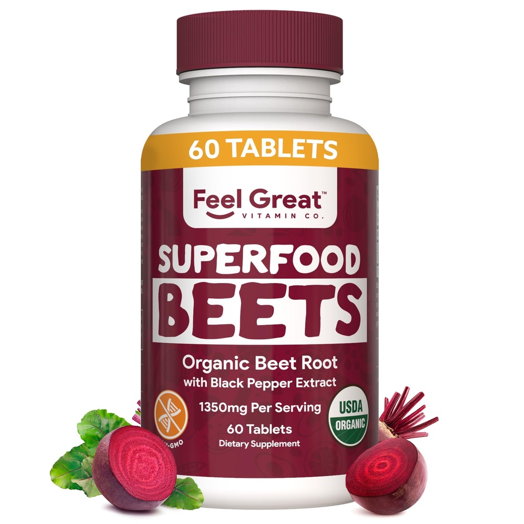 | Beets Nitric Oxide Supplemento | La polvere della barbabietola rossa supporta la circolazione sana con nitrati naturali per l'energia naturale*