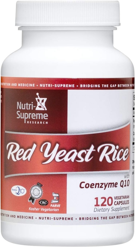 Riso di lievito rosso 600 mg con coenzima Q-10 - 120 Vegicaps