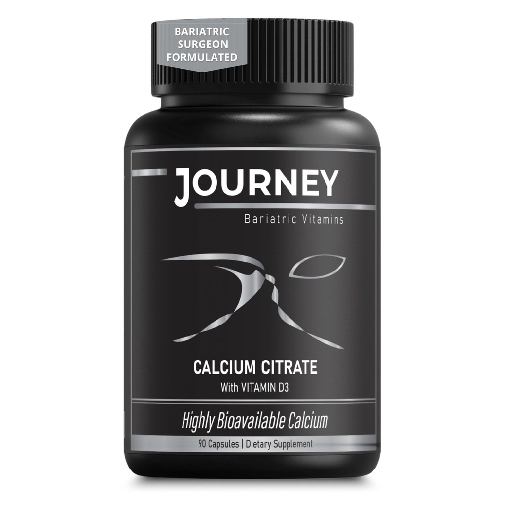 Viaggio Bariatrico Calcium Capsule con Vitamina D3 | Bone Supporto di Forza Pre- & Post-Surgery Salute