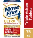 Move Free Type II Collagen, Boron & HA Ultra Triple Action Tablet, Move Free (75 Count in A Bottle) 1 ea (Pack of 3)