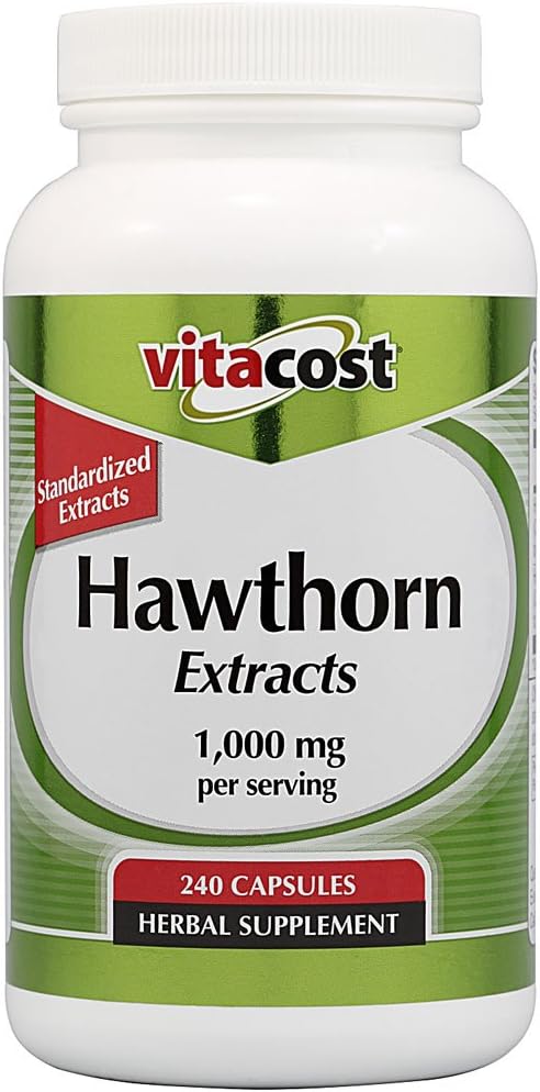 Vitacost Standardized Hawthorn Extract - 1000 mg per Serving- 240 capsule