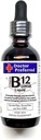 Vitamina B12 complesso liquido sublinguale gocce assorbimento rapido B2, B3, B5, B6 e B12. 2 fl oz - 60 giorni di alimentazione