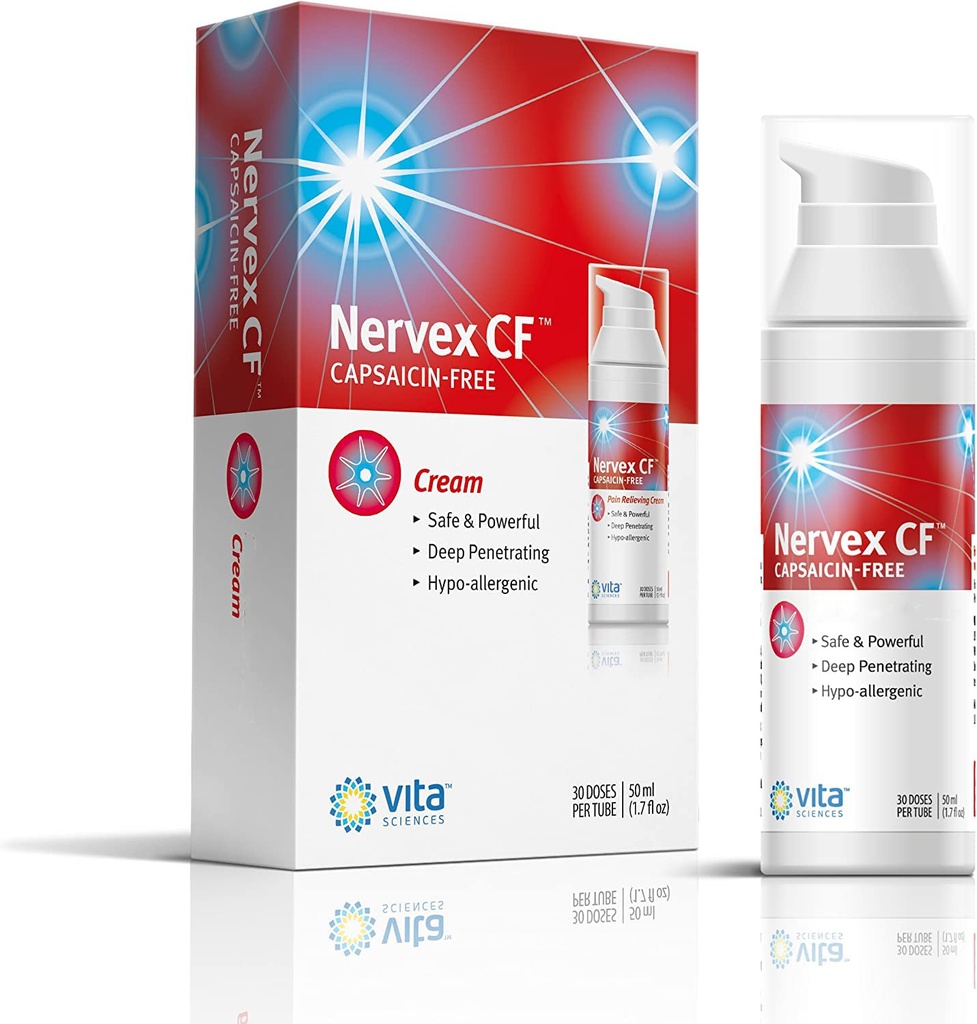 Vita Scienze Neuropatia Rilievo per Mani e Piedi - Potente Crema Formula per Bruciare, Tingling e Numbness - con Arnica, B12, B1, B5, B6, E, MSM, Aloe e Base Olio di cocco - Capsaicina-Free