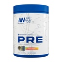 AN Pre-Workout Polvere supplemento per gli uomini e le donne | Miscela di bevanda di energia con 300 mg di caffeina + Beta Alanina + Citrullina | Terzi testati | Peach Mango | 30 Serve