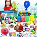 UNGLINGA 100+ Science Lab Experiments Kit per bambini, S.T.E.M Project Attività educative di compleanno Giocattoli Regali per ragazzi Ragazze, Set di chimica, Gems Dig, Volcano, Vermi di Glowing