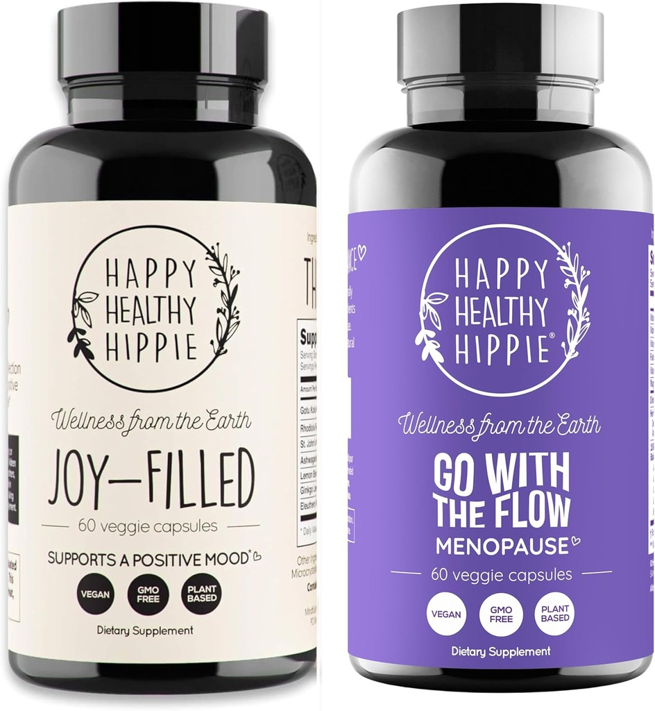 Happy Healthy Hippie Vai con il supporto Menopause Flow & Joy Filled Mood Support