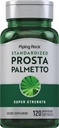 Piping Rock Saw Palmetto per uomini e donne | 120 Softgels | Complesso con olio di semi di zucca & Pygeum Extract | Extra Strength Prostate Supplement | Non OGM, Senza glutine