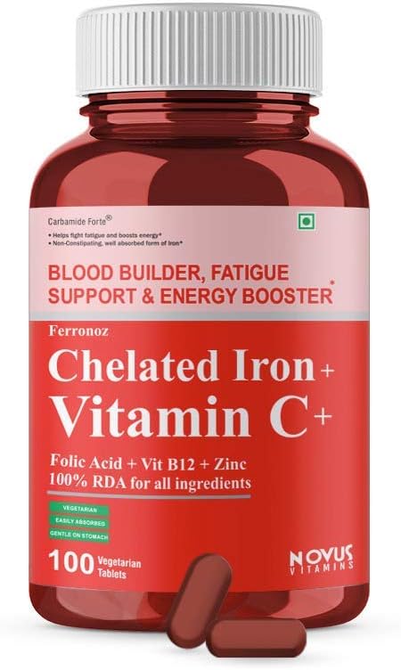 Ifra Carbamide Forte Chelato Ferro con Vitamina C, B12, Acido Folico & Zn – 100 compresse