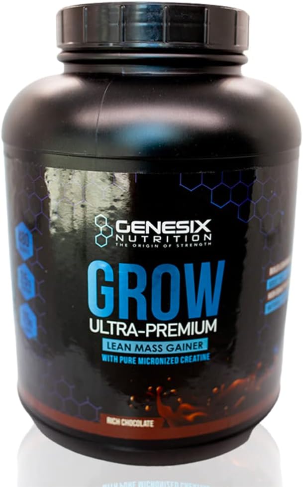 Integratore alimentare della polvere di proteine che supporta la crescita e il recupero del muscolo | Pure Micronized Creatine Ultra-Premium Lean Mass Gainer | Chocolate | 20 Servings 5.3kg