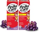 Riduttore di febbre per bambini con sospensione orale di Acetaminophen, età 2-11, alcool zero o aspirina o Ibuprofene, aroma di uva, 4 fl oz (2 Pack)