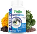 Integratore ottimale della vitamina e del minerale dell'occhio di Parker Naturals, Integratori e vitamine per la visione con vitamina C & E, Lutein & Zeaxanthin, 60 caps