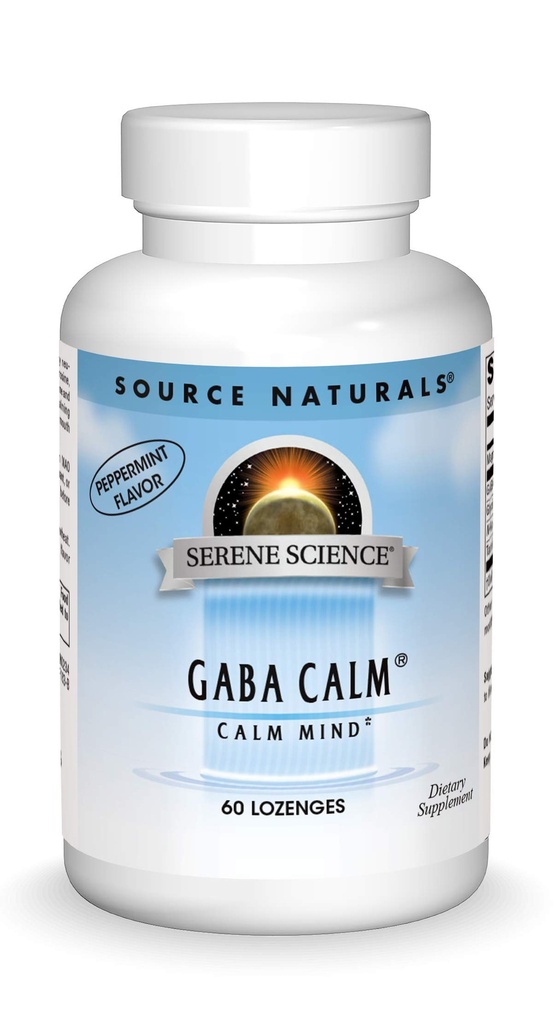 Fonte Naturals Serene Science, GABA Calma rapidamente sciogliendo pepemint Flavor* - 60 Lozenges