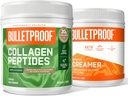 Polvere di peptidi di collagene non aromatizzata a prova di proiettile, proteina 18g, crematore non aromatizzato 17.6 OzOevenriginale, 2g carboidrati netti, 10g grassi sani da MCT in polvere Olio