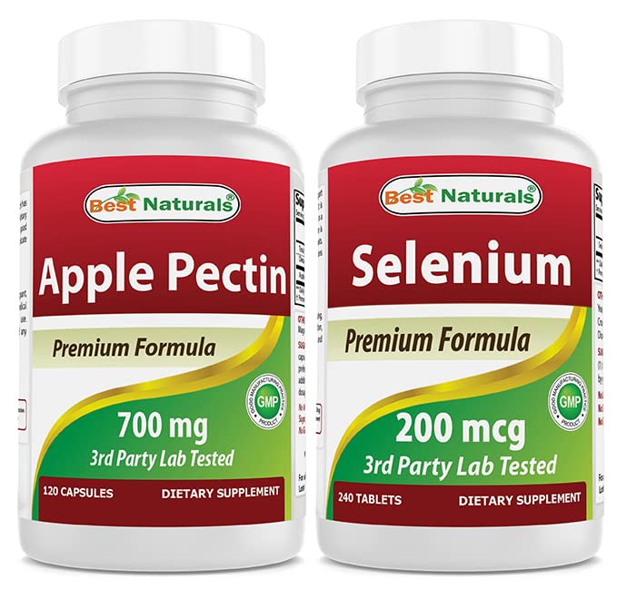 I migliori naturali mela pectina 700 mg & selenio 200 mcg