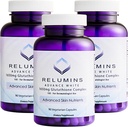 Relumins L-Glutathione Complex 1650mg - Supporto antiossidante con acido lipoico alfa, NAC, L-Metionina, Vitamina E, Skin Health Supplement, Made in USA - 90 capsule vegetariane x 3 bottiglie