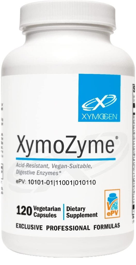 XYMOGEN XymoZyme - Enzimi digestivi per donne e uomini con Protease & Bromelain - Acid Resistant, Vegan Digestive Enzymes per Gut Health & Bloating Relief (120 capsule)