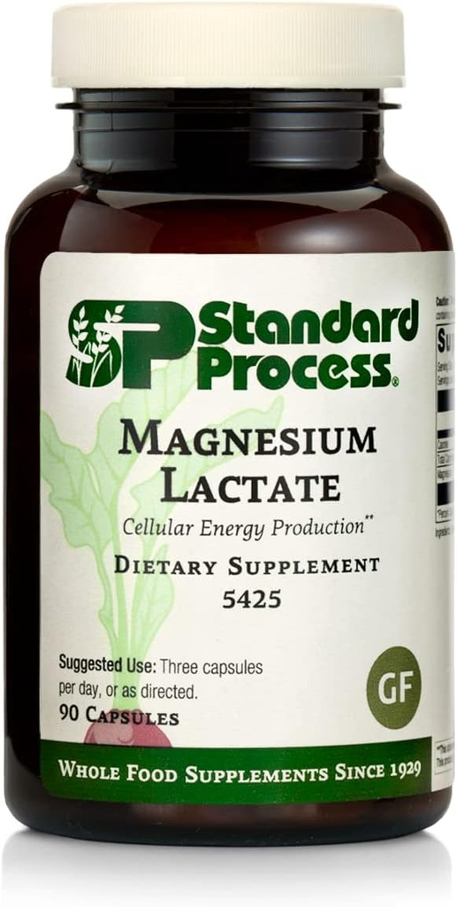 Bundle e supporto muscolare di processo standard - Magnesio Lattato & Calcium Lactate Supplemento Kit - Integratori dietetici Aiuto Bone Forza & Densità - Supporta la produzione di energia e la salute immunitaria