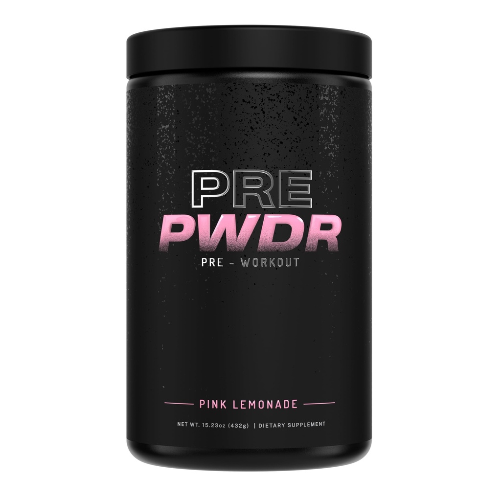 PWDRS polvere di pre-allenamento, tutto naturale pre allenamento per energia, pompa, resistenza e resistenza, con caffeina (Pink Lemonade)