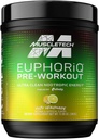 Polvere pre allenamento MuscleTech EuphoriQ PreWorkout polvere pre allenamento intelligente per uomini e donne metabolita di caffeina alimentata con paraxanthine Yuzu Lemonade (20 porzioni)