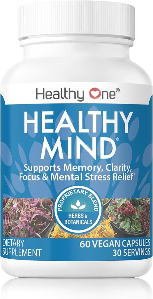 Mente sana - Sicuro per gli adolescenti - Cervello - Funzione cognitiva - Concentrazione - Focus - Ottimizzazione neurale - Mood - Ginkgo Biloba - Ginseng - Rhodiola - Bacopa - Gotu Kola - Tè verde - 150 Conte