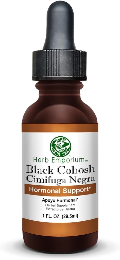 Herb Emporium Black Cohosh Root Extract 1fl. oz. (29.5 ml) Supporto ormonale del supplemento di erbe (Pack of 1)