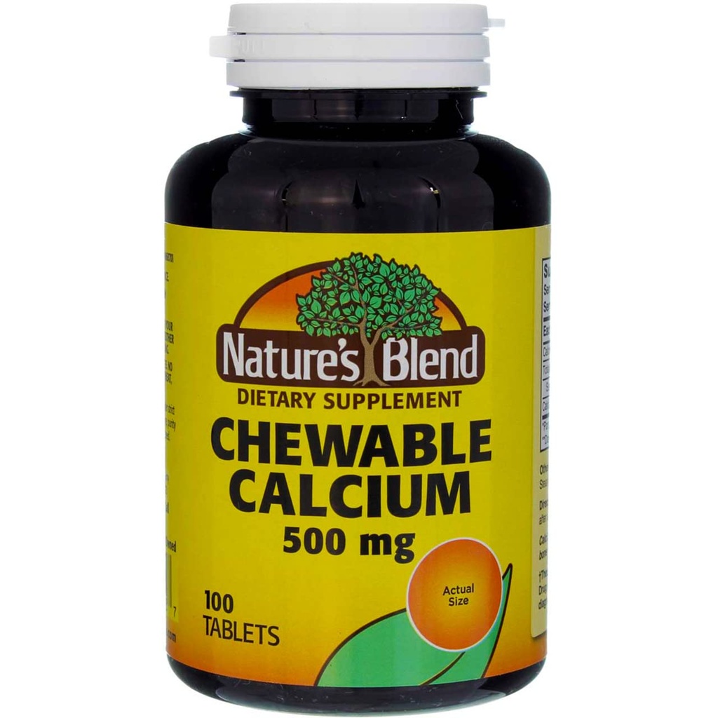 Miscela naturale Calcium Chewable Bavarian Cream 500 mg 100 Tabs