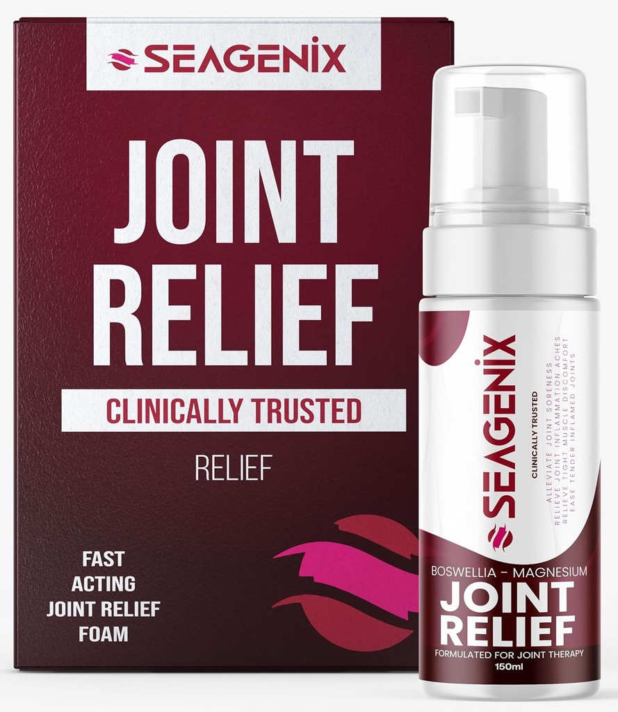 Joint Relief Muscle Foam - Joint Spray Boswellia Magnesium Formula – Relax Stiff Joints – Ease Muscle Discomfort Fast - All Natural – Rilievo per Giunti e Muscoli Aggravati