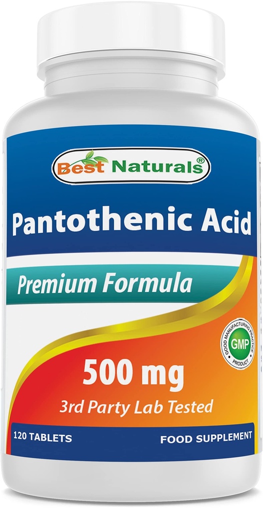 Migliori naturali acido pantotenico 500 mg 120 compresse