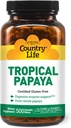 Country Life - Natural Tropical Papaya Enzyme - 500 Wafers masticabili
